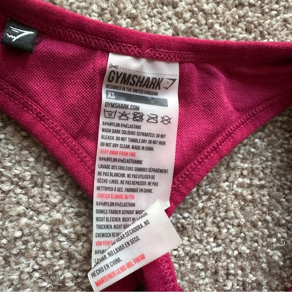 Gymshark Energy Seamless Sports Bra Berry Women’s Size XS Athletic Workout Yoga - Picture 12 of 12